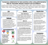 Consensus statements for best practices - CANRAD Network Poster